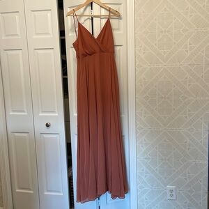 Terracotta Chiffon Birdy Grey Bridesmaids Dress